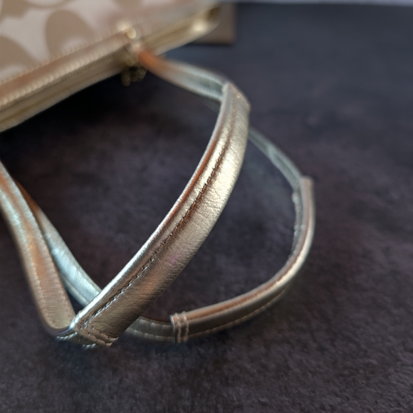 Coach Poppy Signature Metallic Glam Tote F1169‑F17587 - Picture 4 of 12